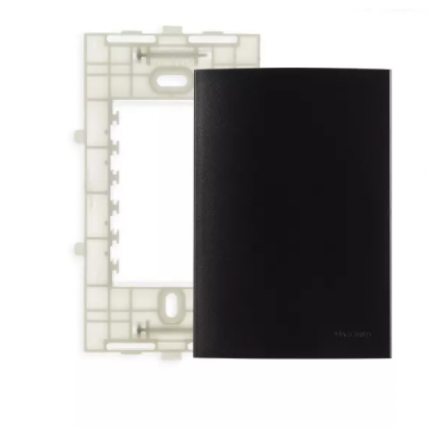 CLEAN PLACA 4X2 CEGA C/SUPORTE PRETO - MARGIRIUS 