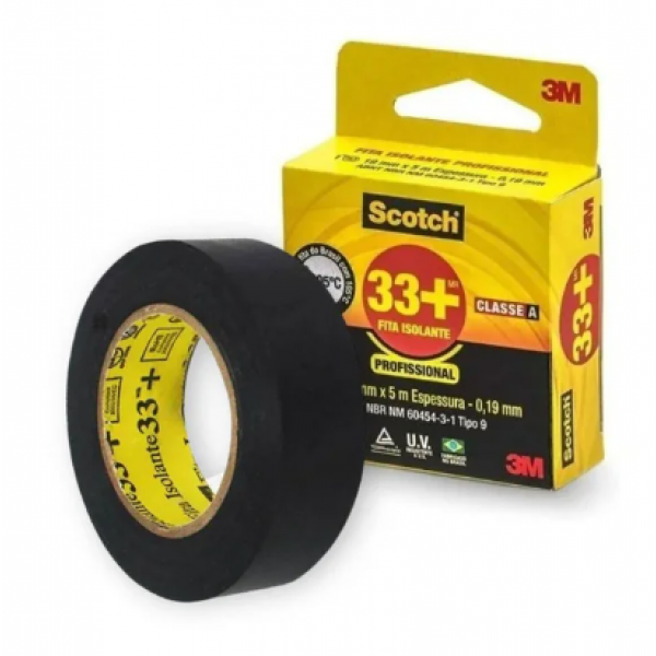FITA ISOLANTE 5M 19MM SCOTCH 33+ - 3M