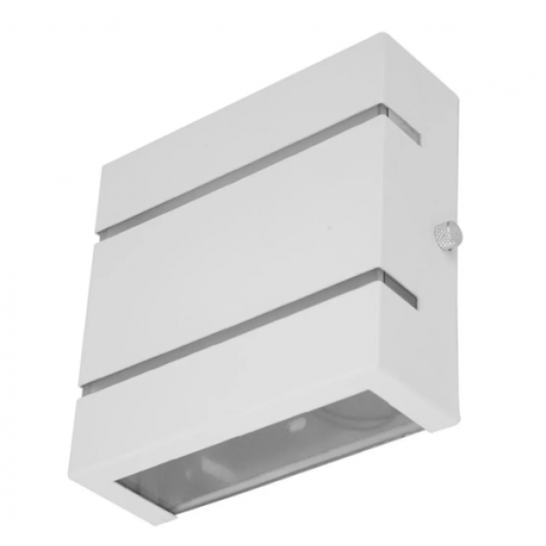 ARANDELA SLIM C/FRISO 2 FACHO BRANCO FOSCO (sem lampada)