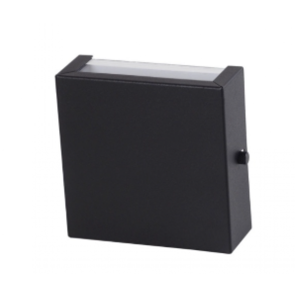 ARANDELA SLIM LISA 2 FACHO PRETO FOSCO (sem lâmpada)