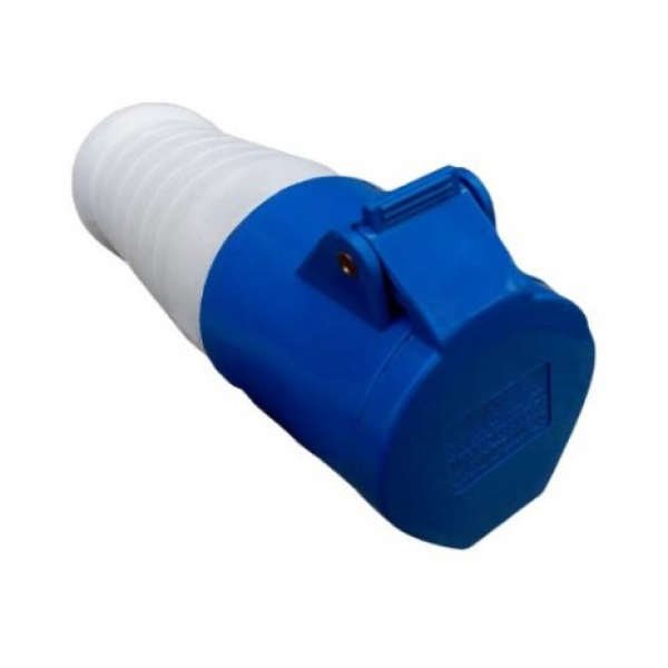 PLUG FEMEA ACOPLAMENTO 16A 2P+T 220/240 AZ 6H IP44 