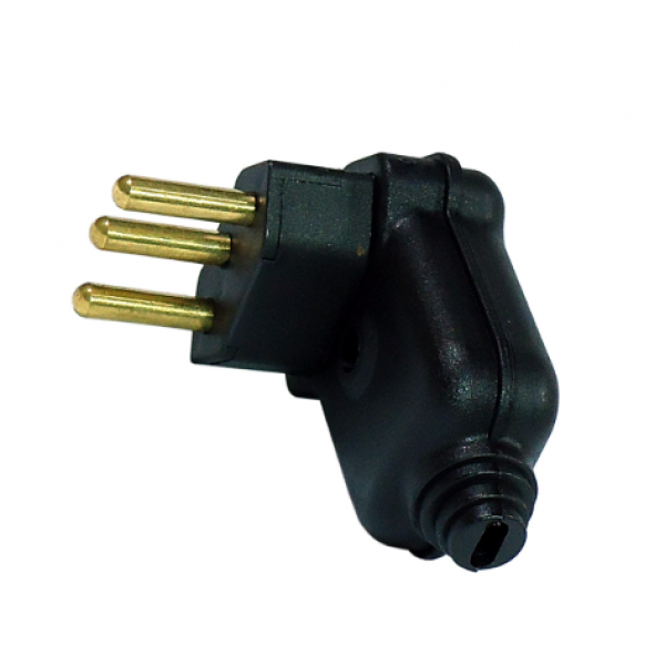 PLUG MACHO 90º 20A 2P+T PT C/PRENSA CABO  39065 - MECTRONIC 