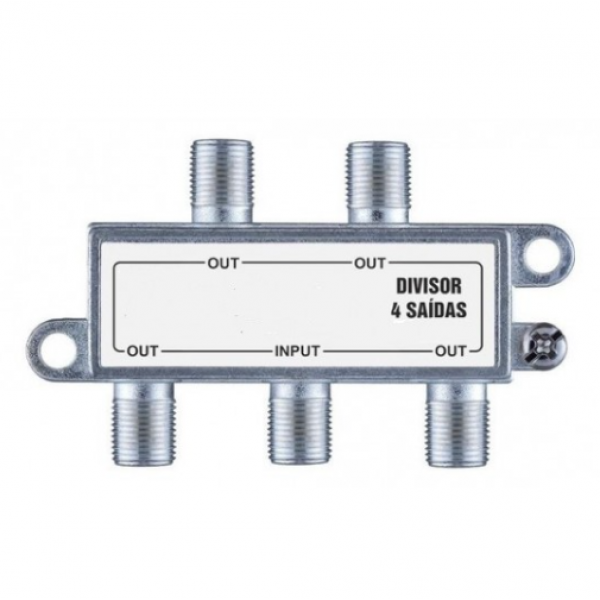 DIVISOR ANTENA 1 X 4 SAIDAS ALTA 5-2500MHZ