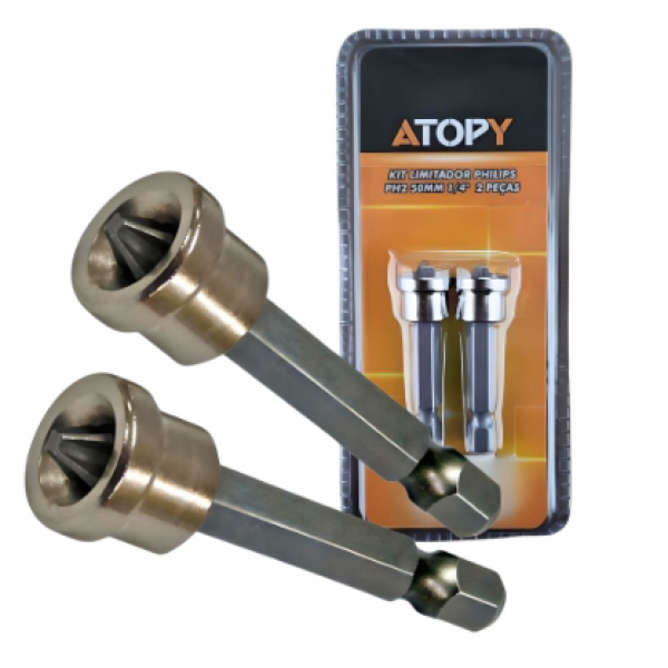 KIT LIMITADOR PHILIPS PH2 50MM 1/4 2PECAS - ATOPY 