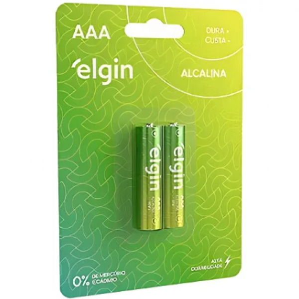 PILHA ALCALINA AAA C/2 - ELGIN