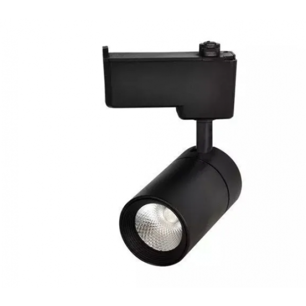 SPOT TRILHO C/LED COB 10W 4000K PRETO - YOE