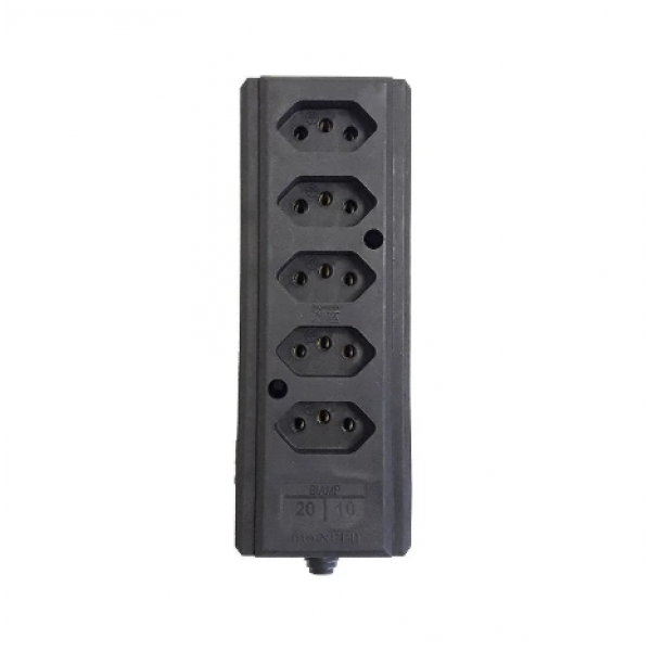 TOMADA MULTIPLA 5 TOMADAS 10A/20A (2P+T) PT - INTERNEED