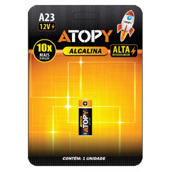 PILHA ALCALINA A23 12V - ATOPY
