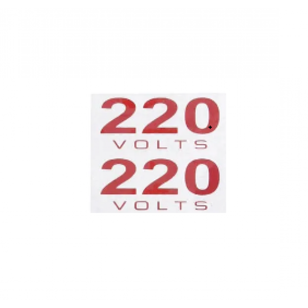 PLACA ADESIVA POLIESTIRENO 1,5X4CM 220V C/ 2UN - SINALIZE 