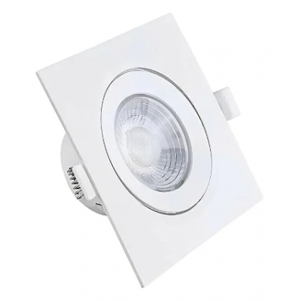 SPOT QUADRADO EMBUTIR 5W 6500K - CTB/LUMANTI
