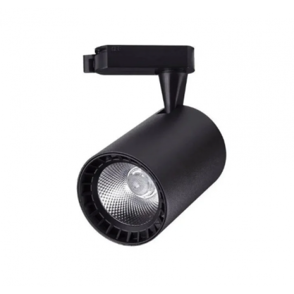 SPOT TRILHO 10W BIVOLT 6500K PRETO - CTB