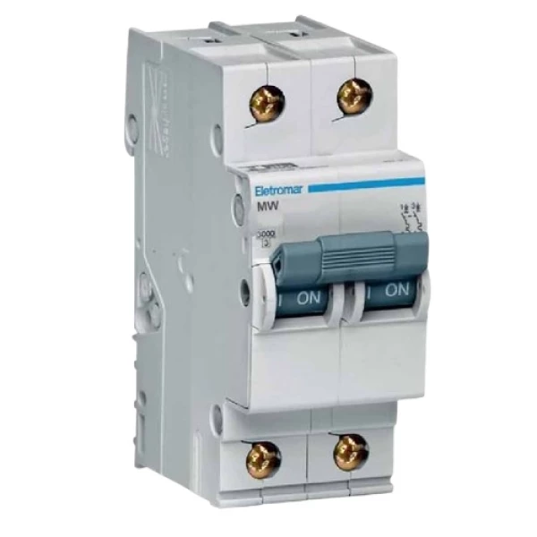 DISJUNTOR DIN 2X50A 3KA - ELETROMAR - JW250E