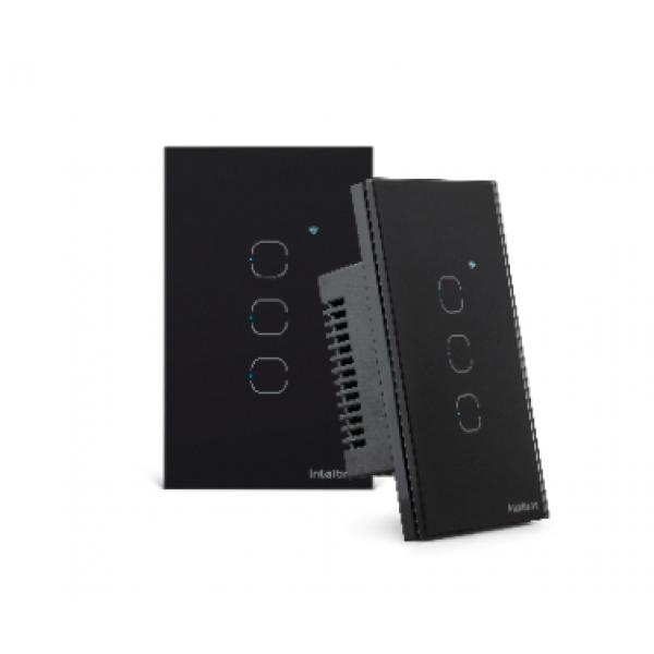 INTERRUPTOR SMART WI-FI TOUCH 3 EWS1003 PRETO - INTELBRAS