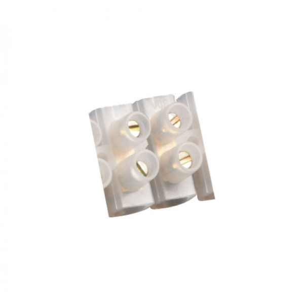 CONECTOR PLASTICO BARRA 6MM BRANCO - ATOPY - ATP-4011