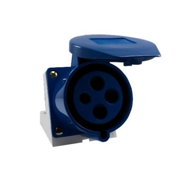 TOMADA ACOPLAMENTO FEMEA SOBREPOR 32A 3P+T 220/240 AZ 9H IP44 