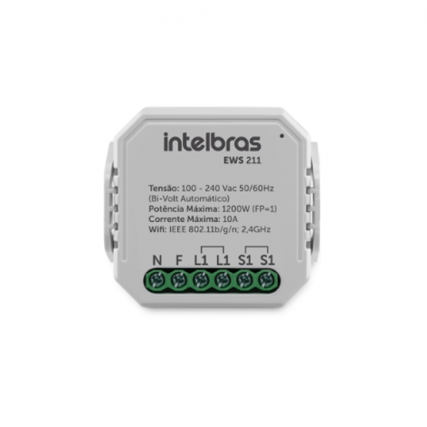 INTERRUPTOR CONTROLADOR DE CARGAS WIFI EWS 211 - INTELBRAS
