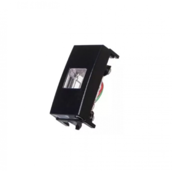 CLEAN MODULO RJ11 4 FIOS PRETO - MARGIRIUS
