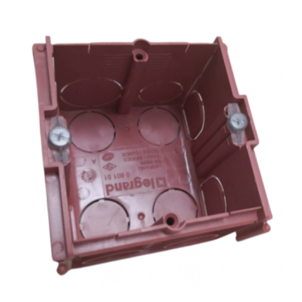 CAIXA 2X2 PVC EMBUTIR VERMELHA BATIBOX - PIAL