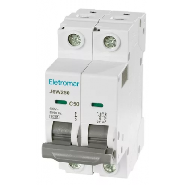 DISJUNTOR DIN 2X50A 6KA - ELETROMAR  