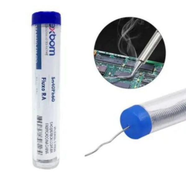 ESTANHO FIO 1MM 10G TUBETE - EXBOM