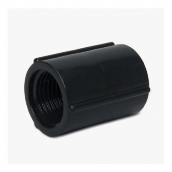 LUVA PVC 1" P/ ELETRODUTO PRETO