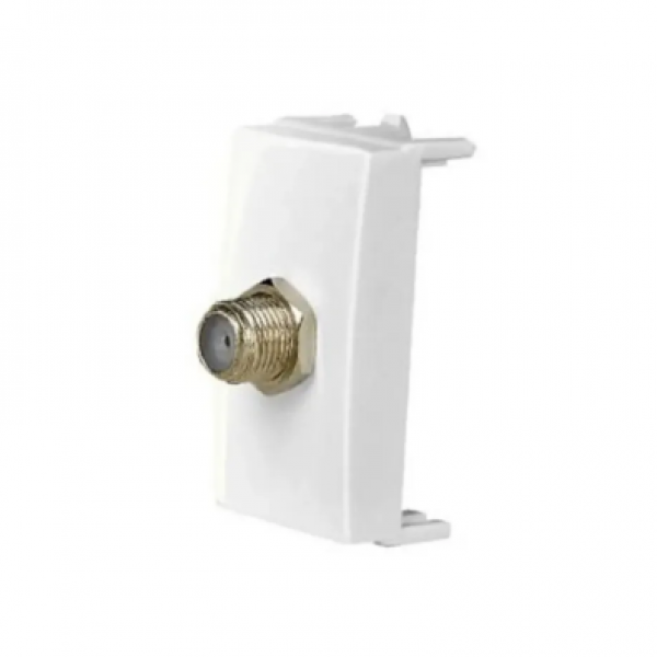 MODULO TV COAXIAL 75OHMS SLEEK BRANCO - MARGIRIUS