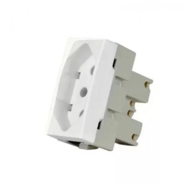 MODULO TOMADA 2P+T 20A 250V SLEEK BRANCO - MARGIRIUS