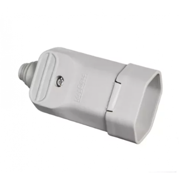 PLUG FEMEA 10A 2P CINZA - TRAMONTINA 