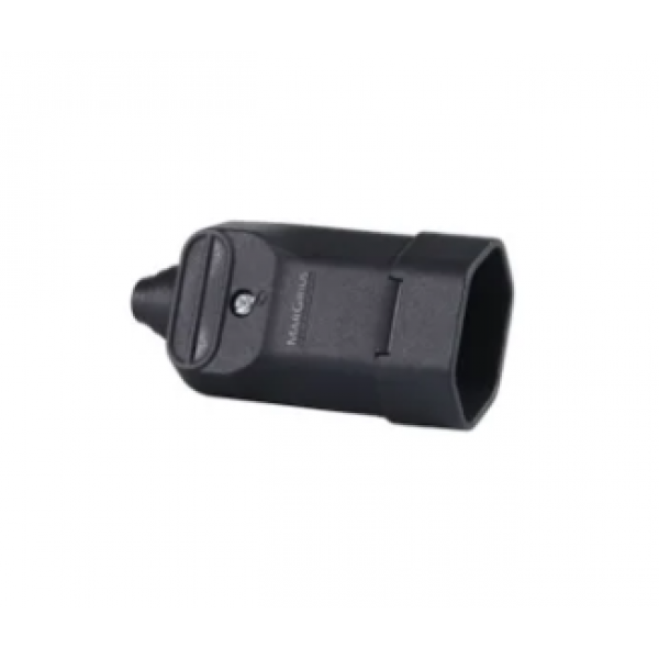 PLUG FEMEA 20A 2P+T PRETO TMD2-3 - MARGIRIUS