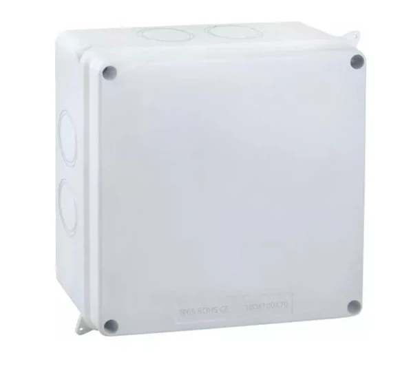 CAIXA PASSAGEM PVC 100x100x70MM BRANCA