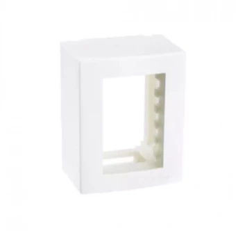 CAIXA SOBREPOR 95X75 3P C/SUPORTE BRANCO SLEEK - MARGIRIUS