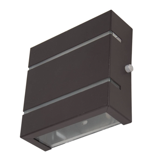 ARANDELA SLIM C/FRISO 2 FACHO PRETO FOSCO (sem lampada)