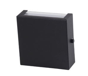 ARANDELA SLIM LISA 2 FACHO PRETO FOSCO (sem lâmpada)