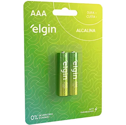 PILHA ALCALINA AAA C/2 - ELGIN