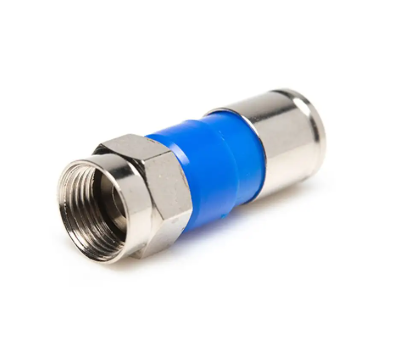 CONECTOR COAXIAL DE PRESSAO C/ROSCA RG-6 A PROVA DE AGUA     
