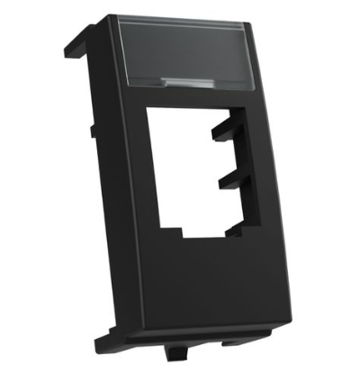 CLEAN MODULO VAZIO P/ RJ45 PRETO - MARGIRIUS
