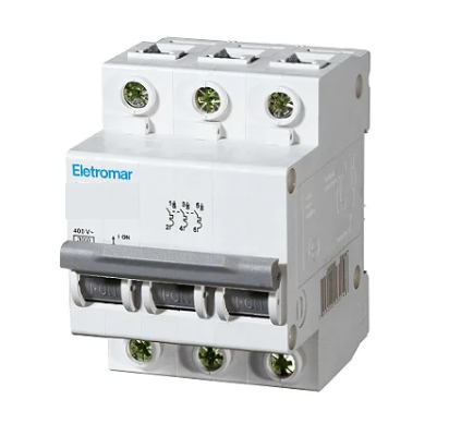 DISJUNTOR DIN 3X50A 3KA ELETROMAR - JW350E