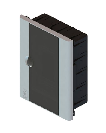 QUADRO PVC EMBUTIR 4DIN/3NEMA FUME - TAF 