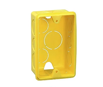 CAIXA LUZ 2X4 PVC AMARELA - KRONA