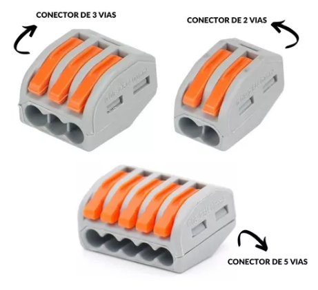 CONECTOR ALAVANCA 2 VIAS 0.2 A 4.0MM 